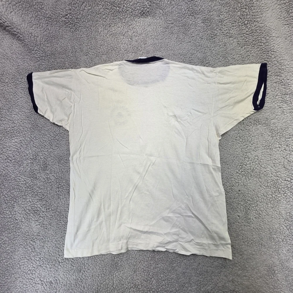 1970s Champion University of Washington Blue Ringer CREW T-shirt Single Stitch - Picture 8 of 9